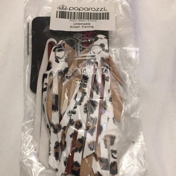 Paparazzi pierced earrings brown - Picture 6 of 6